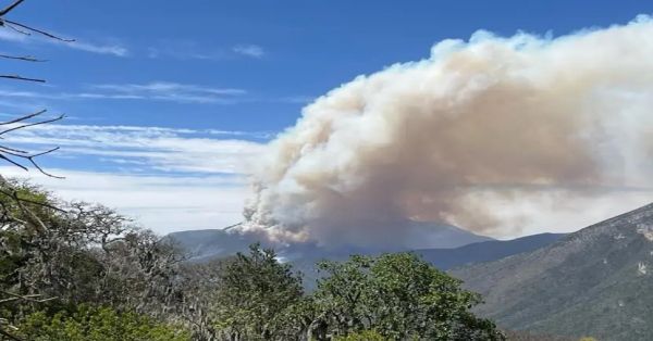Alertan por incendio forestal de grandes dimensiones en Nuevo León