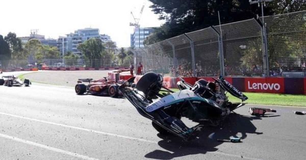 Sufre accidente George Russell en Gran Premio de Australia