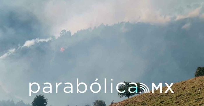 Alertan pobladres por incendio en Coyomeapan