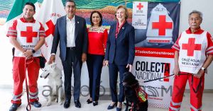 Encabeza Sergio Salomón inicio de la colecta 2024 de Cruza Roja