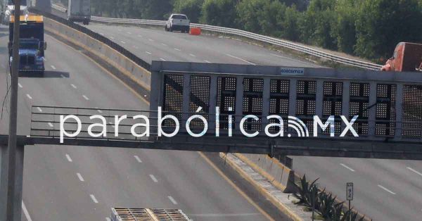 Avisa CAPUFE cierres parciales de la autopista México-Puebla dirección Puebla