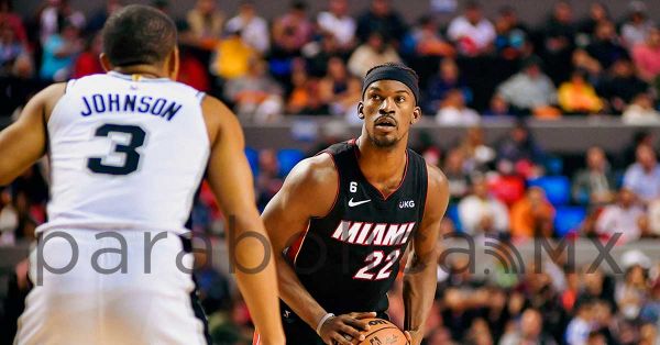 Derrota Miami Heat a San Antonio Spurs en el regreso de la NBA a la CDMX