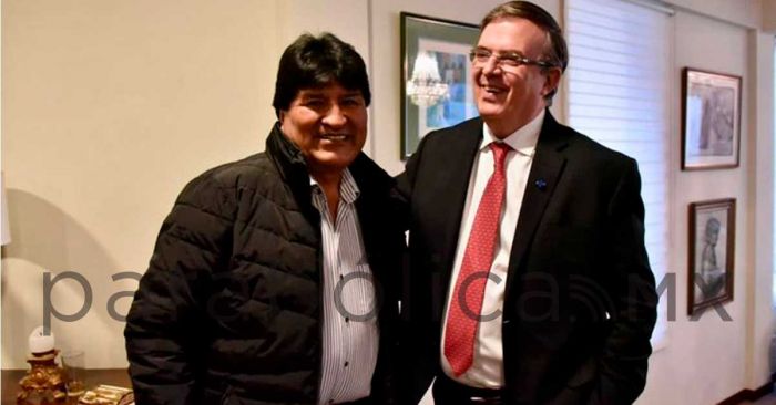 “Les agradezco por salvarme la vida”, se reúne Marcelo Ebrard con Evo Morales