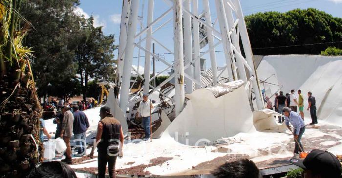 Pide diputado indagar a constructora de tanque siniestrado en Texmelucan