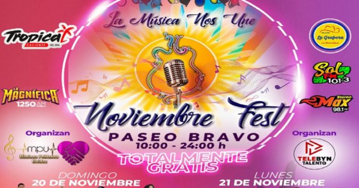 Anuncian músicos poblanos evento &quot;Noviembre Fest&quot; en el Paseo Bravo