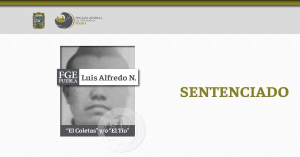 Dan 23 a&ntilde;os de prisi&oacute;n a Luis Alfredo N. por el delito de homicidio calificado