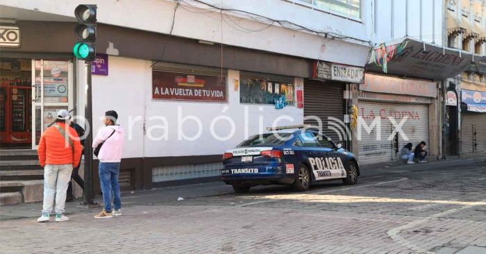 Permanece fuerte presencia policial contra ambulantes en el Centro Hist&oacute;rico