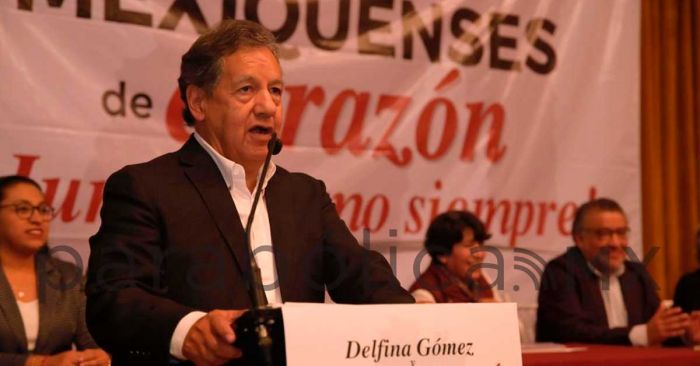 Declina Higinio Martínez a ser candidato a la gubernatura para apoyar a Delfina Gómez en el EdoMex