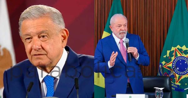 Celebra AMLO respaldó de EEUU y Canadá a Lula da Silva tras asalto al Congreso de Brasil