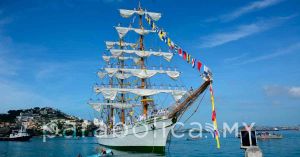 Arriba el buque “Cuauhtémoc&quot; al Puerto de Acapulco