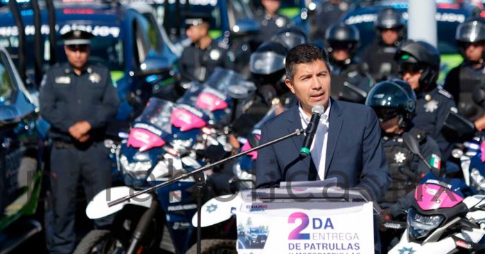 Pone alcalde Eduardo Rivera en operaci&oacute;n 156 nuevas patrullas