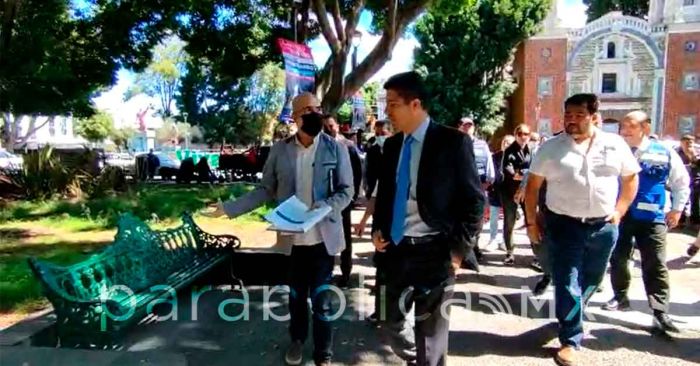 Supervisa Eduardo Rivera la remodelación del Paseo Bravo