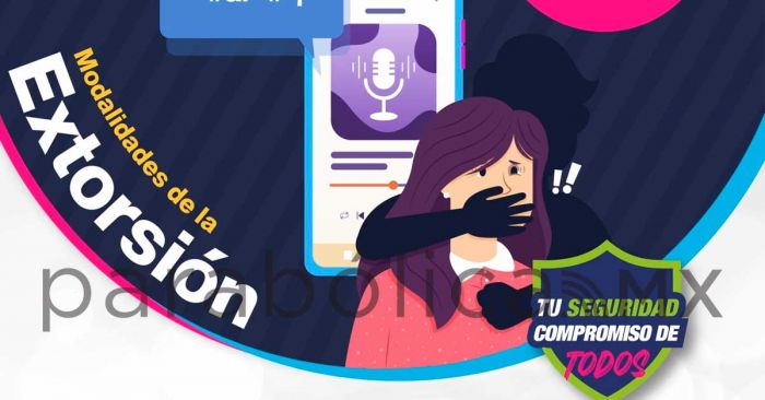 Asesora Policía Municipal de Puebla a la ciudadanía ante posibles extorsiones telefónicas