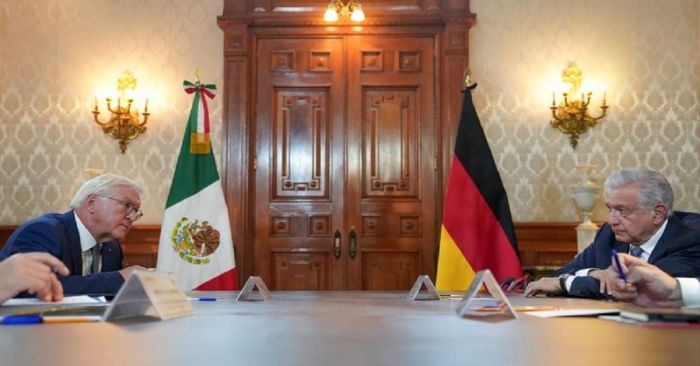 Dialogan presidentes de México y Alemania para fortalecer relación bilateral