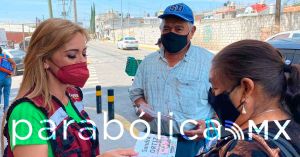 Comparte Sandra Ortiz con vecinos de la Romero Vargas sus propuestas de campaña
