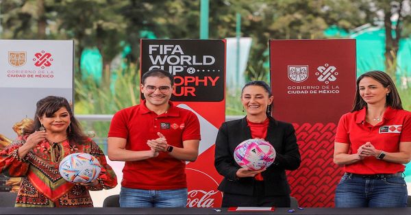 Iniciará su gira en CDMX el Tour del trofeo de la Copa Mundial FIFA: Claudia Sheinbaum