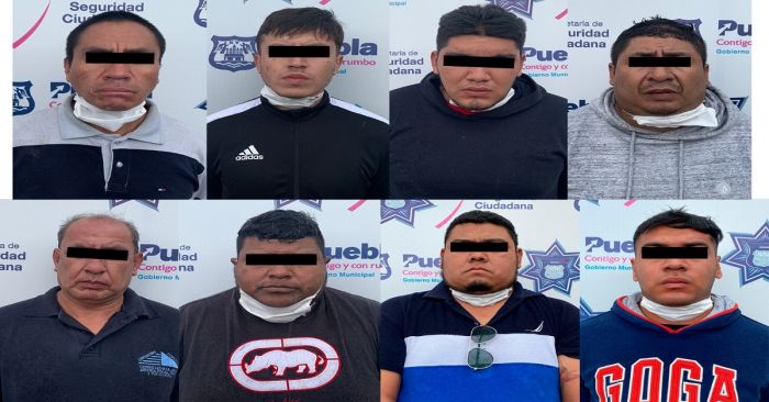 Detienen a ocho personas por el robo de dos tractocamiones