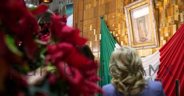 Visita Jill Biden Basílica de Guadalupe en compañía de Beatriz Gutiérrez Müller