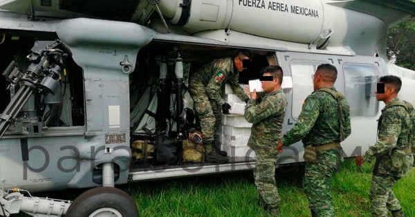 Intercepta Sedena aeronave repleta de cocaína en Chiapas