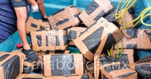 Incauta Marina mil 700 kilogramos de presunta cocaína en la costa de Chiapas