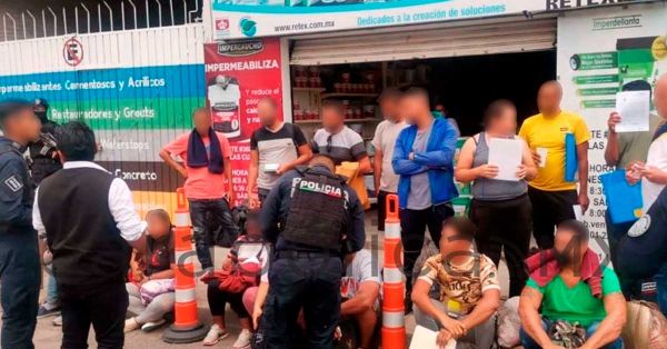 Rescata INM y Polic&iacute;a Municipal de Puebla a 21 migrantes provenientes de Asia y Sudam&eacute;rica