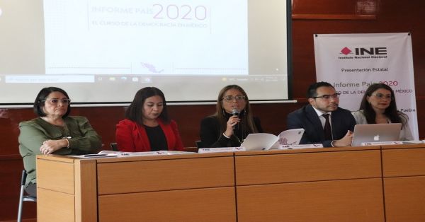 Presenta INE Puebla informe País 2020: El Curso de la Democracia