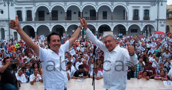 Reconoce López Obrador al gobernador y la fiscal de Veracruz