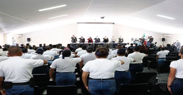 Con normalidad, titular de SSP encabeza curso de Formación de Mandos