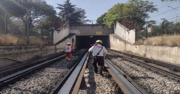 Apoya Cruz Roja Mexicana a lesionados tras choque en Línea 3 del Metro