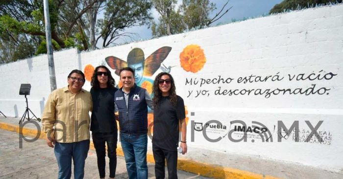 Adornan panteones en juntas auxiliares de Puebla con murales