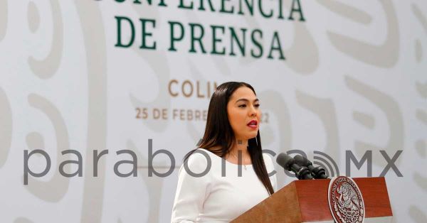 Expresa Indira Vizcaíno su apoyo a López Obrador en la revocación de mandato