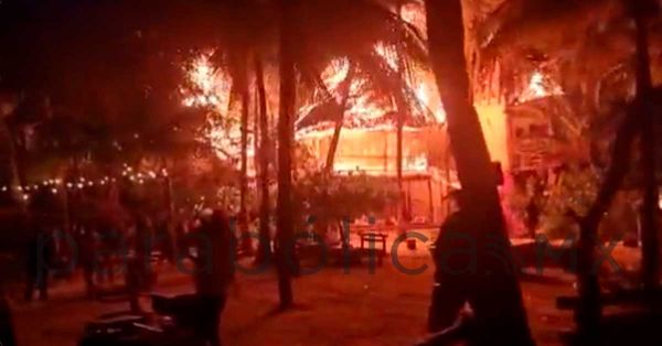 Se registran incendios en hoteles de Holbox, Quintana Roo