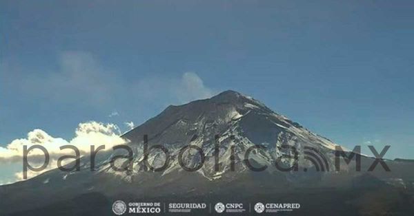 Registra Popocatépetl 101 exhalaciones en las últimas 24 horas