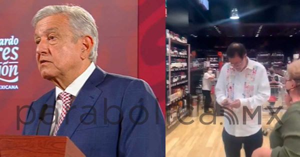 Defiende López Obrador a Fernández Noroña tras críticas por comprar en CityMarket