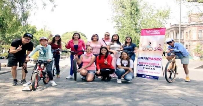 Concluye taller "Biciescuela para mujeres y ni&ntilde;as" en la capital poblana