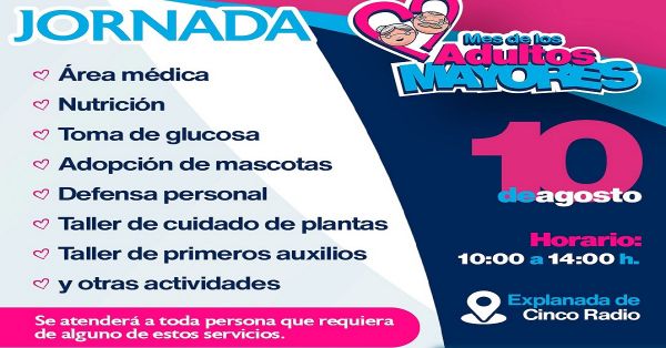 Habrá jornada se Servicios Integrales para adultos mayores