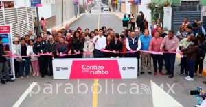 Entrega cuatro rehabilitaciones viales en Granjas Puebla