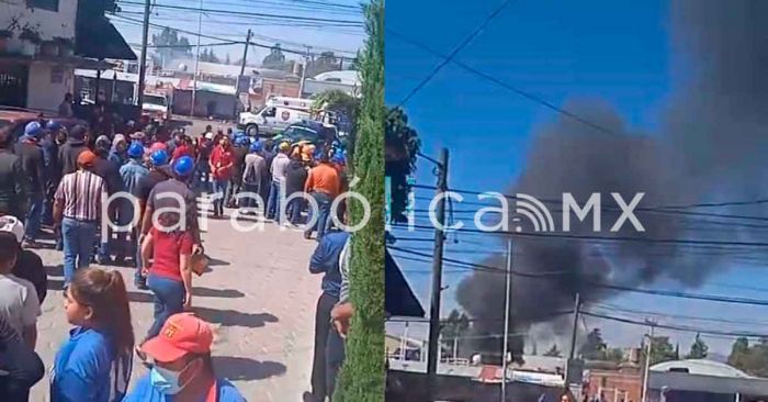Por posible acumulaci&oacute;n de gas, explosi&oacute;n en f&aacute;brica de Totimehuac&aacute;n