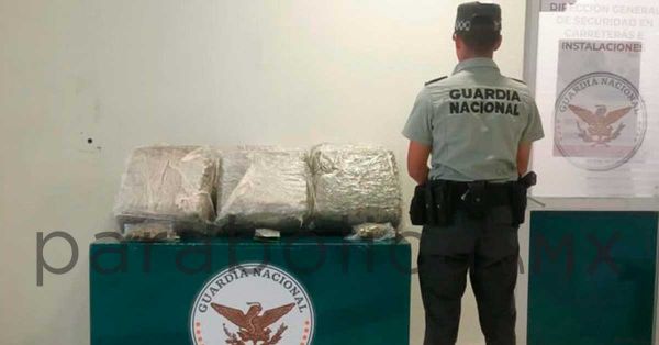 Decomisa Guardia Nacional paquetes de marihuana en el Aeropuerto de Querétaro