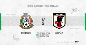 Cambia de horario el México vs Japón en Tokio 2020