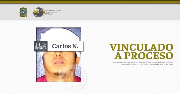 Vinculan a proceso a Carlos N.  por disparar contra dos hombres en Tehuacán