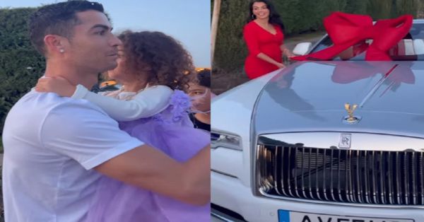 Sorprenden a Cristiano Ronaldo con un Rolls-Royce como regalo de Navidad