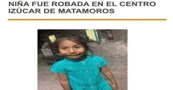 Roban niña de 4 años en pleno centro de Izúcar de Matamoros