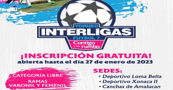 Realizarán en la capital poblana el Primer Torneo Interligas, Futbol 7