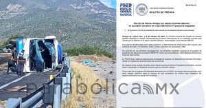 Suman 18 migrantes muertos en accidente carretero: FGE Oaxaca