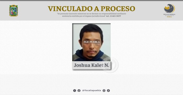 Detienen a Joshua Kalet N. por lesiones en contra de un policía municipal