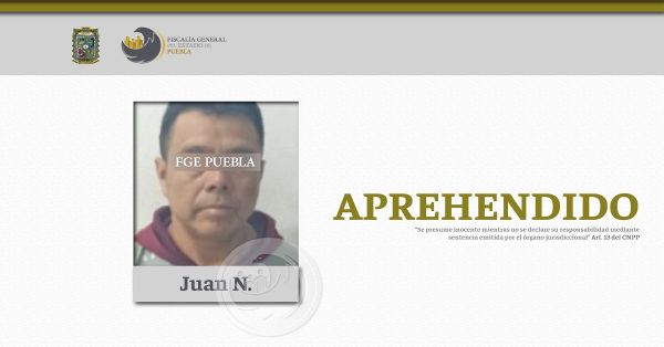 Detienen a Juan N. por el presunto delito de secuestro