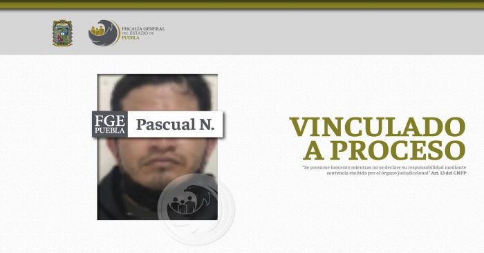 Aprehenden a Pascual N. por violación equiparada en contra de una menor de edad