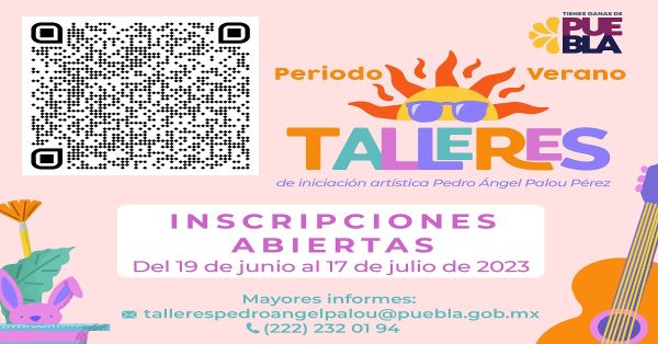 Inician inscripciones para talleres artísticos de verano en Puebla