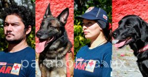 Viajan a Turquía binomios caninos poblanos para auxiliar en labores de rescate